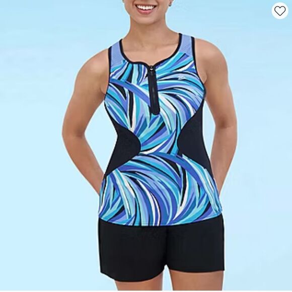 ZeroXposur Tankini Swimsuit Top and Bottom Size XXLarge NWT - Picture 1 of 16